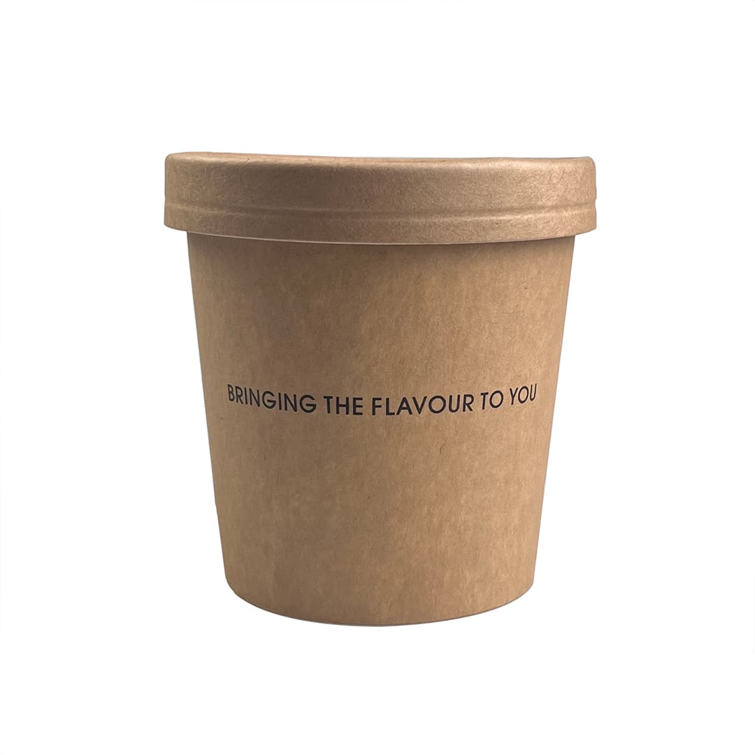 ice cream paper cup with lid