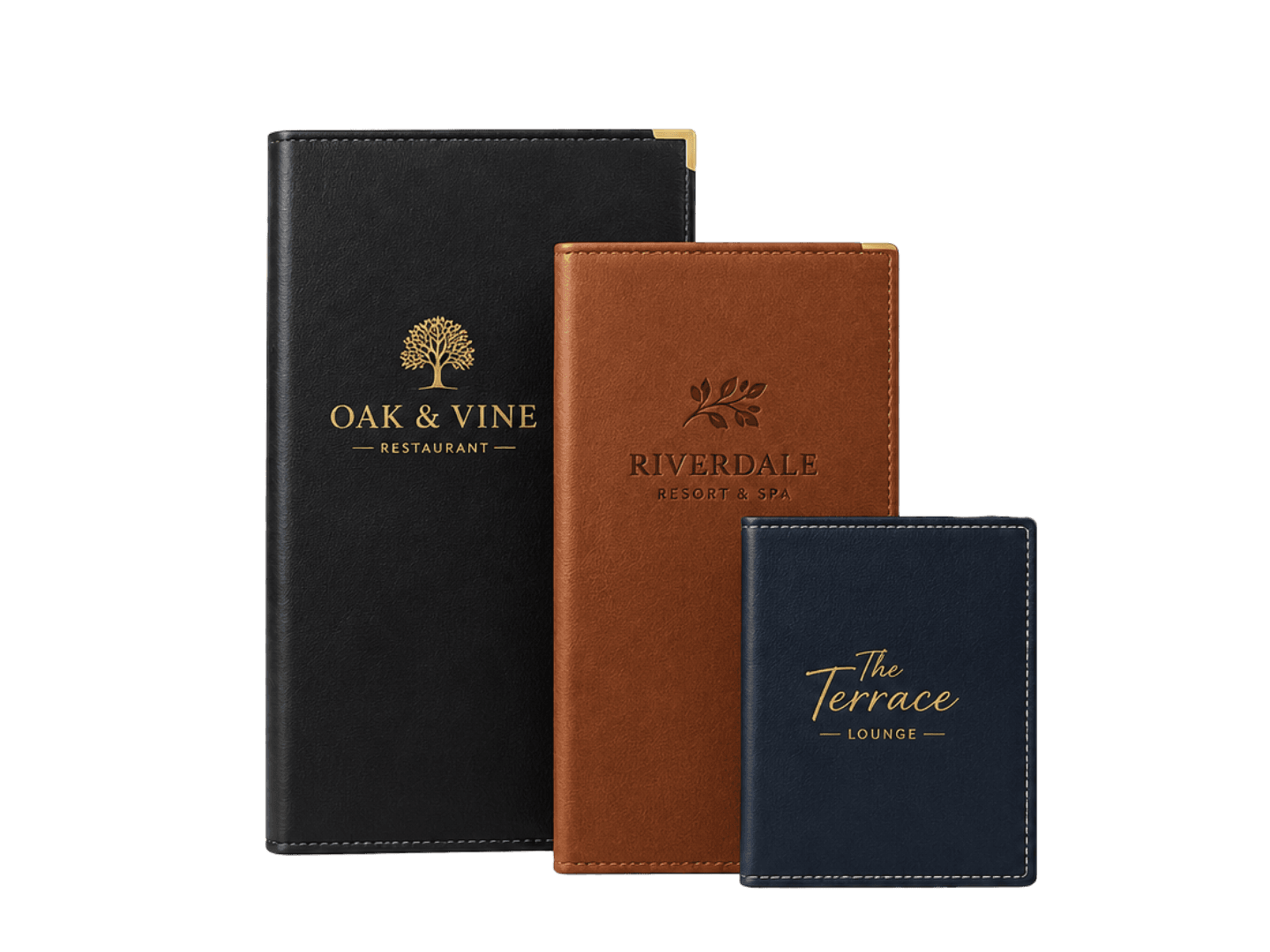 Luxury Leatherette Menu Covers