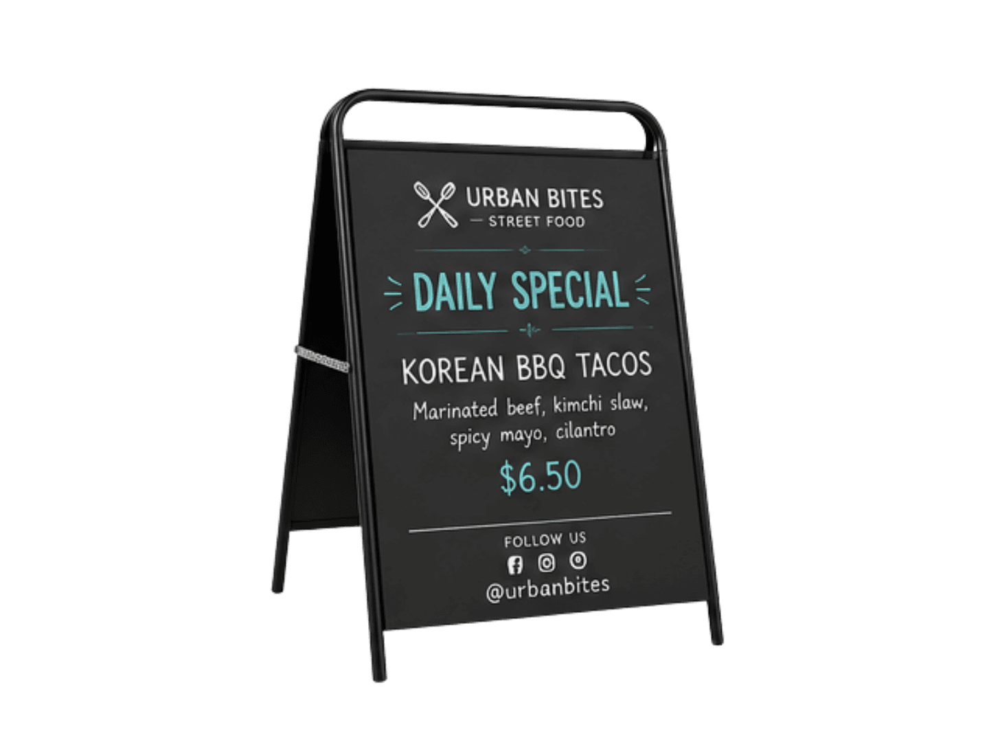 Branded Chalkboard Menu Signs