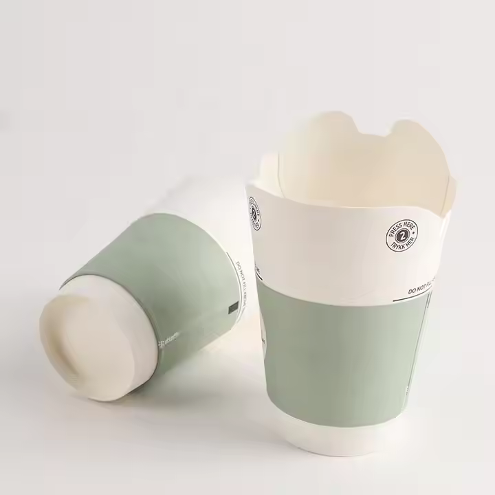 Foldable Biodegradable Paper Drinking Cup