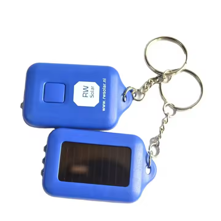 Custom Solar Flashlight Keychain