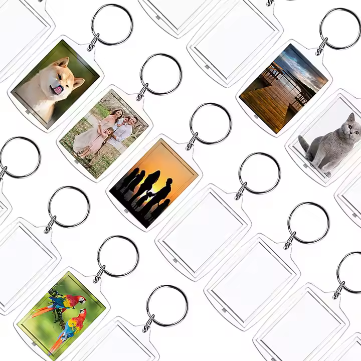 Custom Photo Insert Keychain