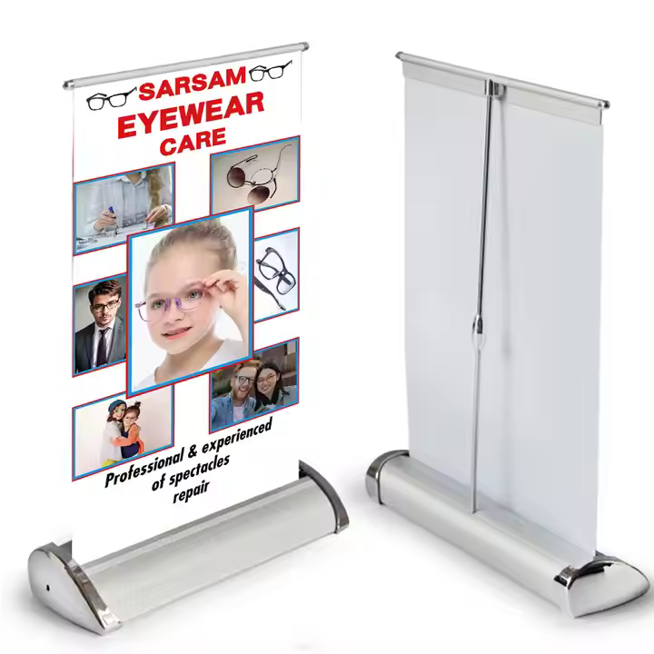 Custom Tabletop Pull-Up Banner