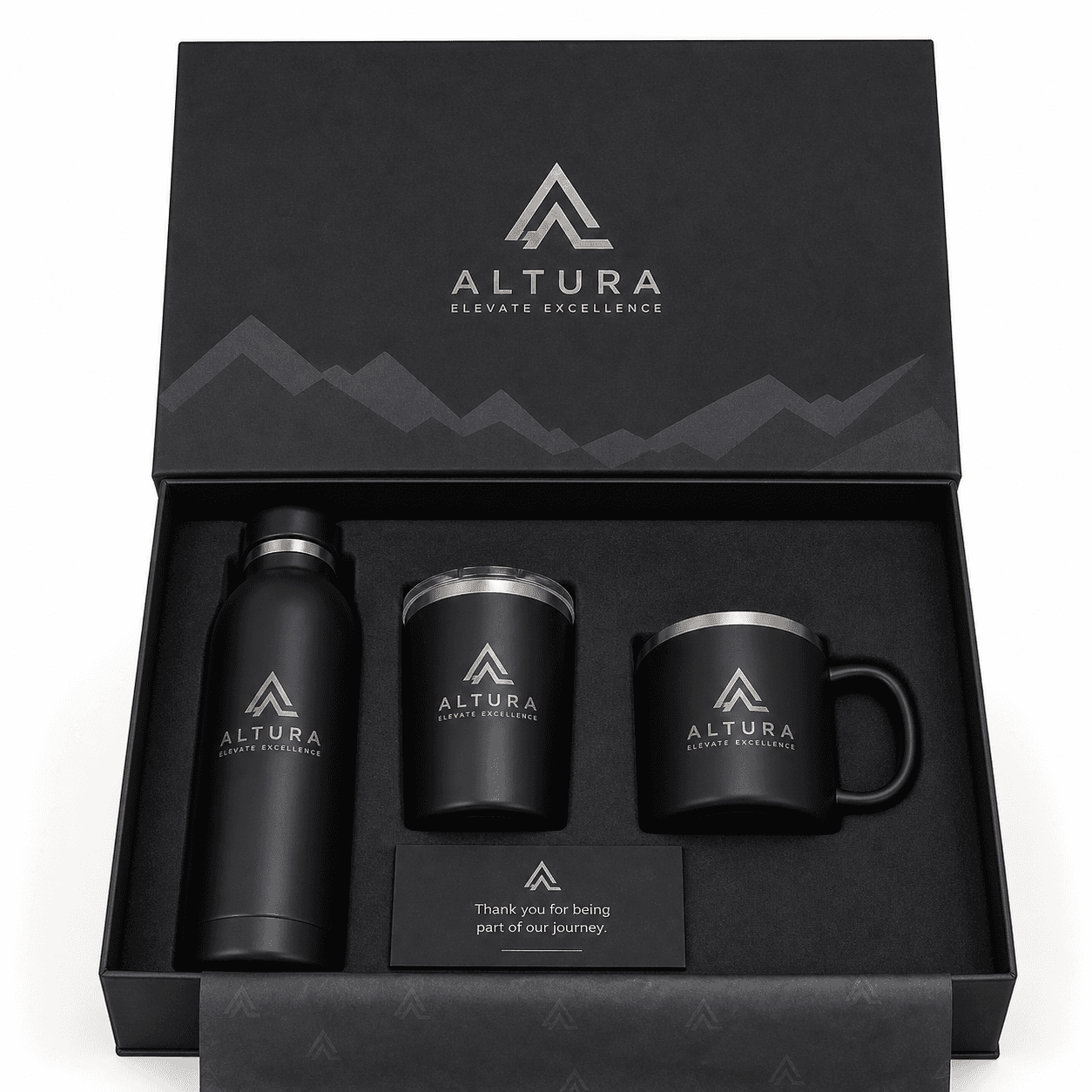 Custom Executive Drinkware Gift Pack with Branded Tumblers