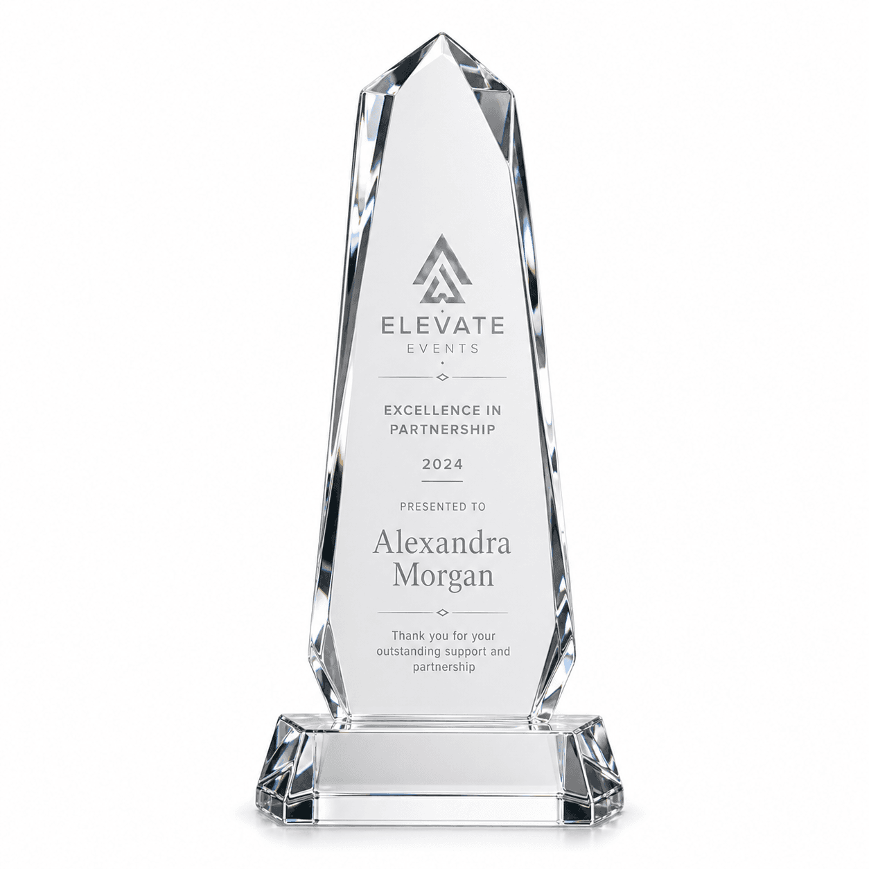 SPHERE-1500_Custom Crystal Glass Award