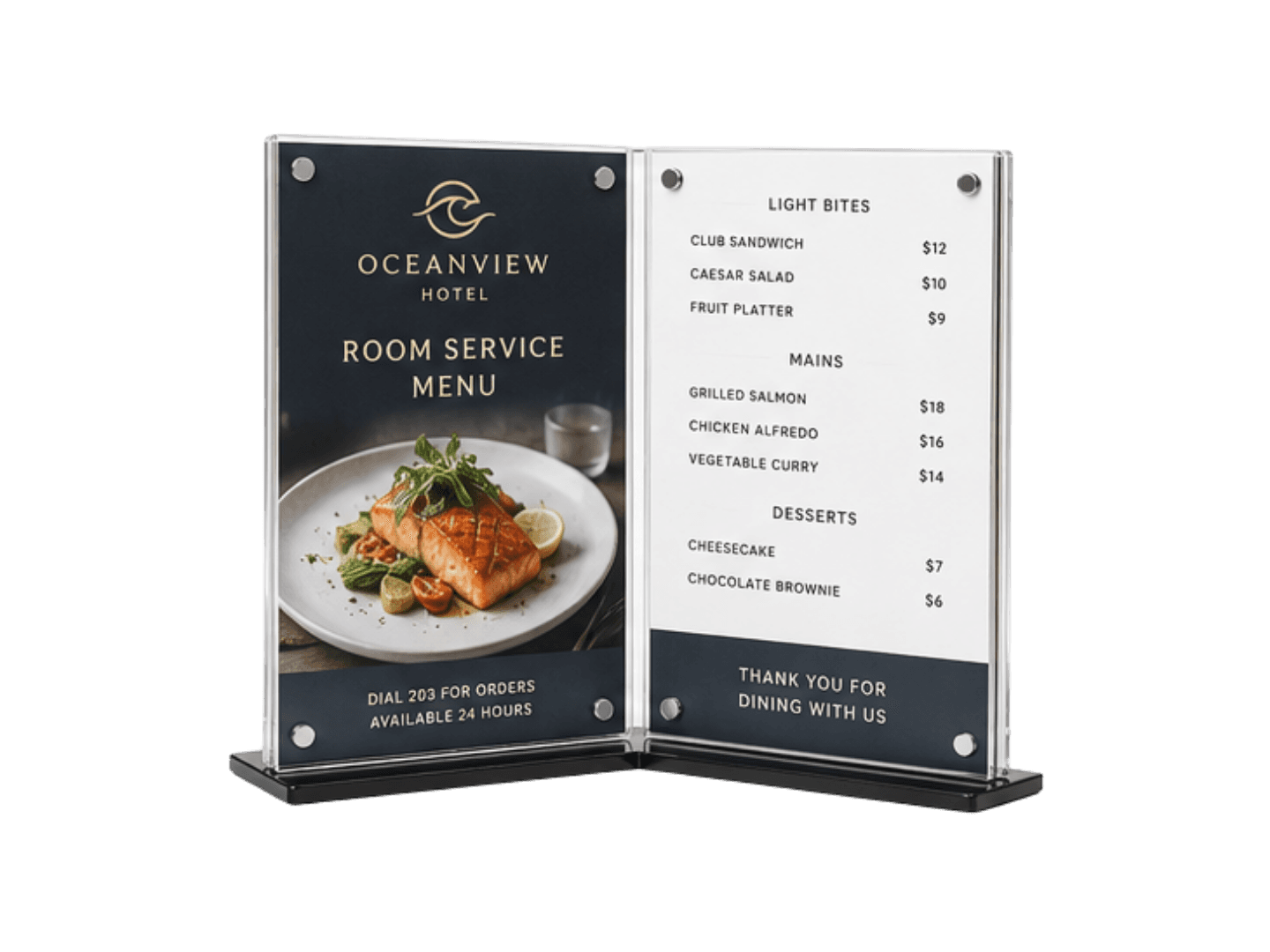 Acrylic Table Menu Stands featured image