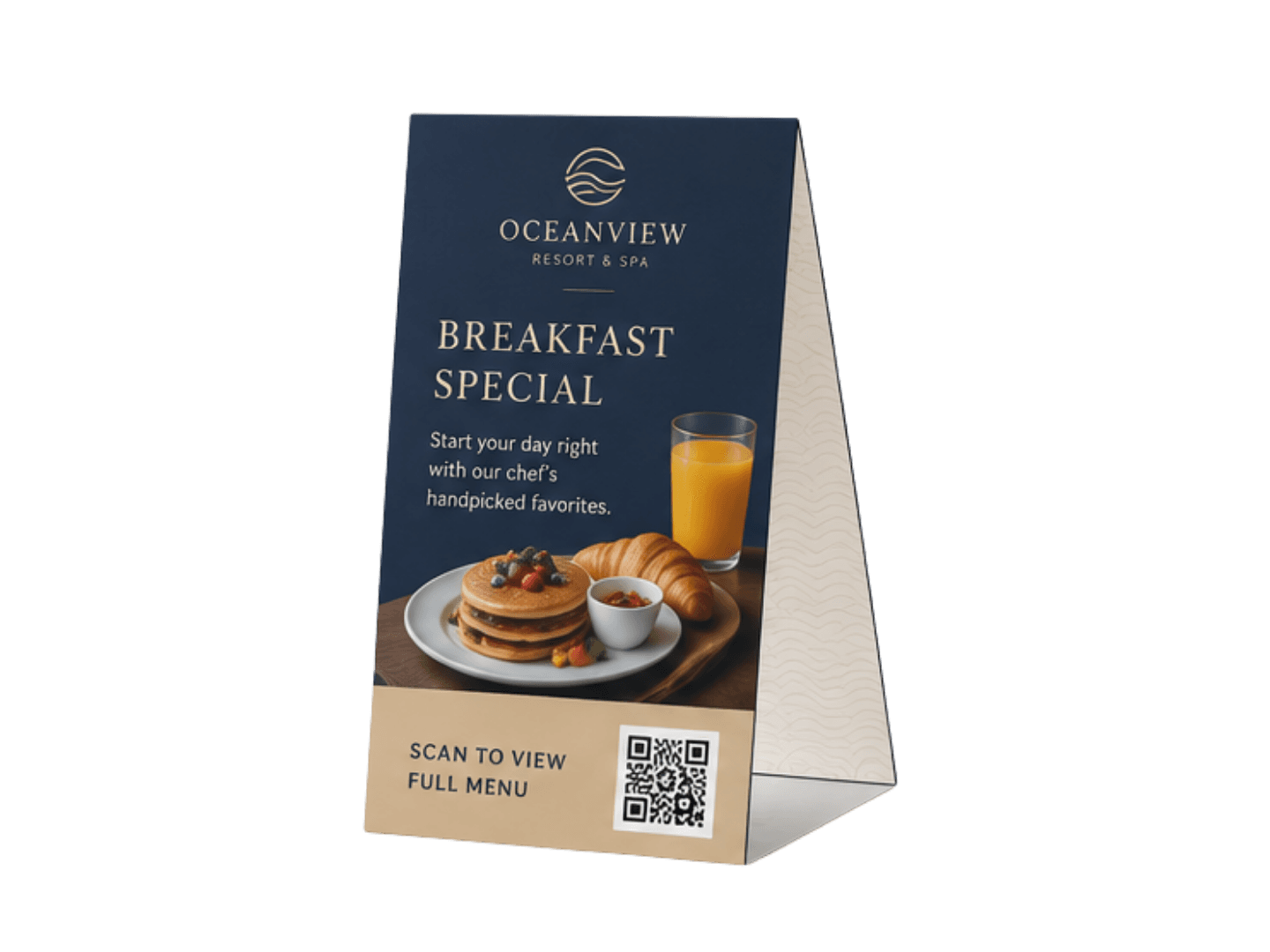Custom Table Tent Menus