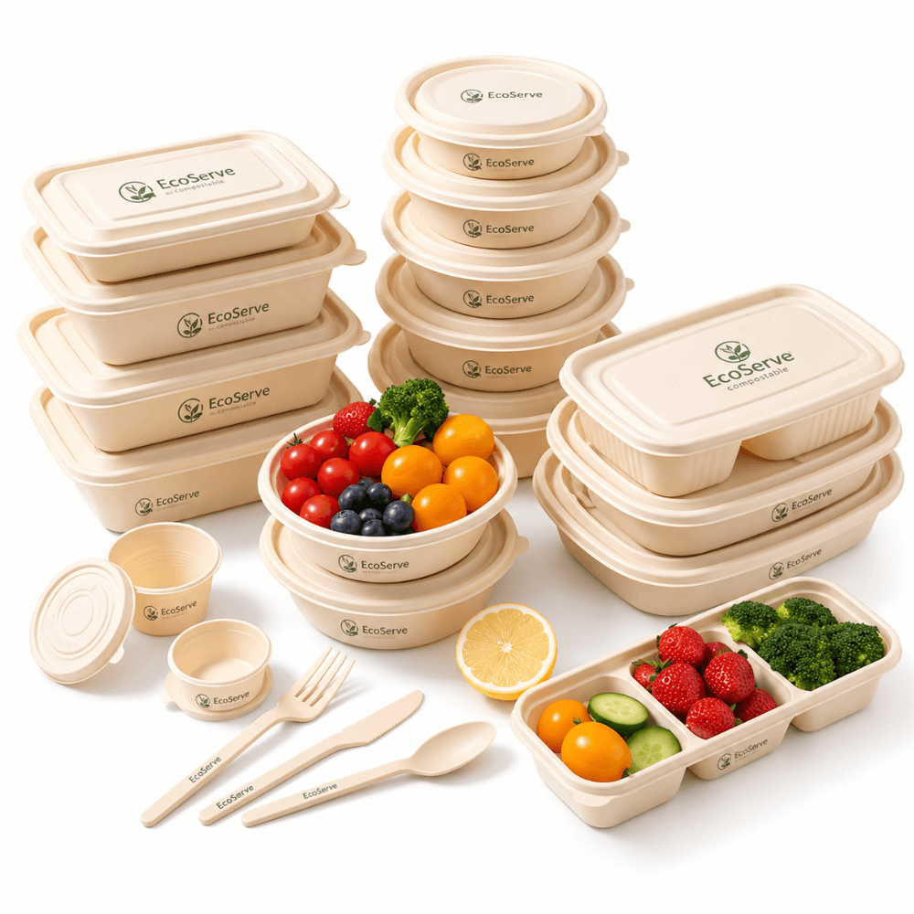 Plant-Based Heat-Resistant Takeout Container