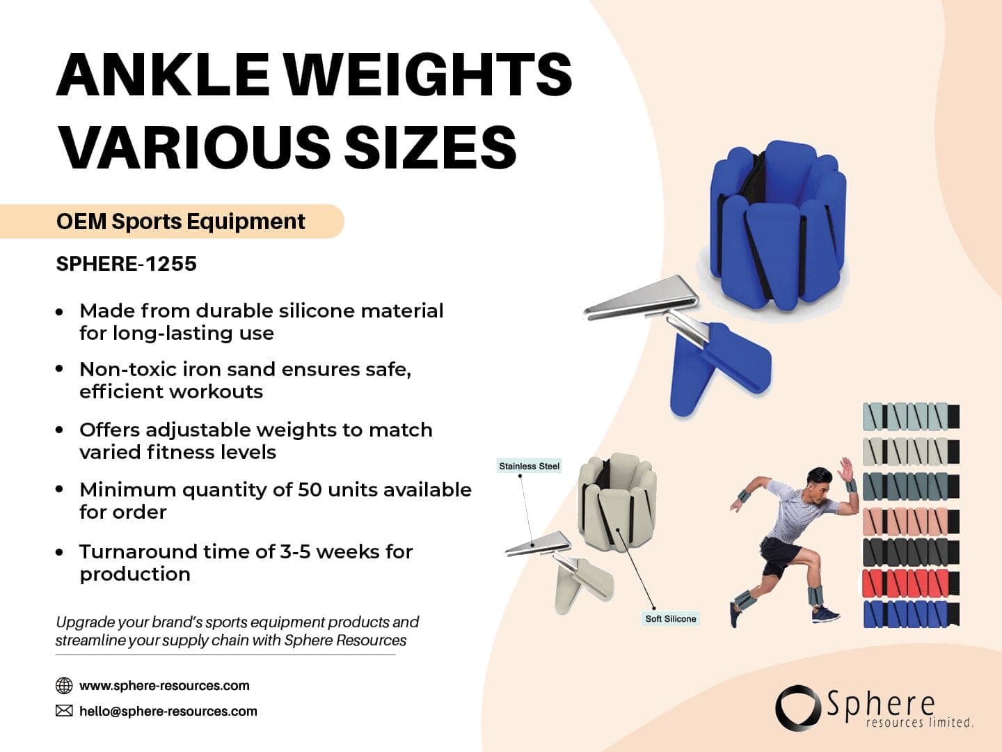 Adjustable Ankle Weight Set promotional graphic