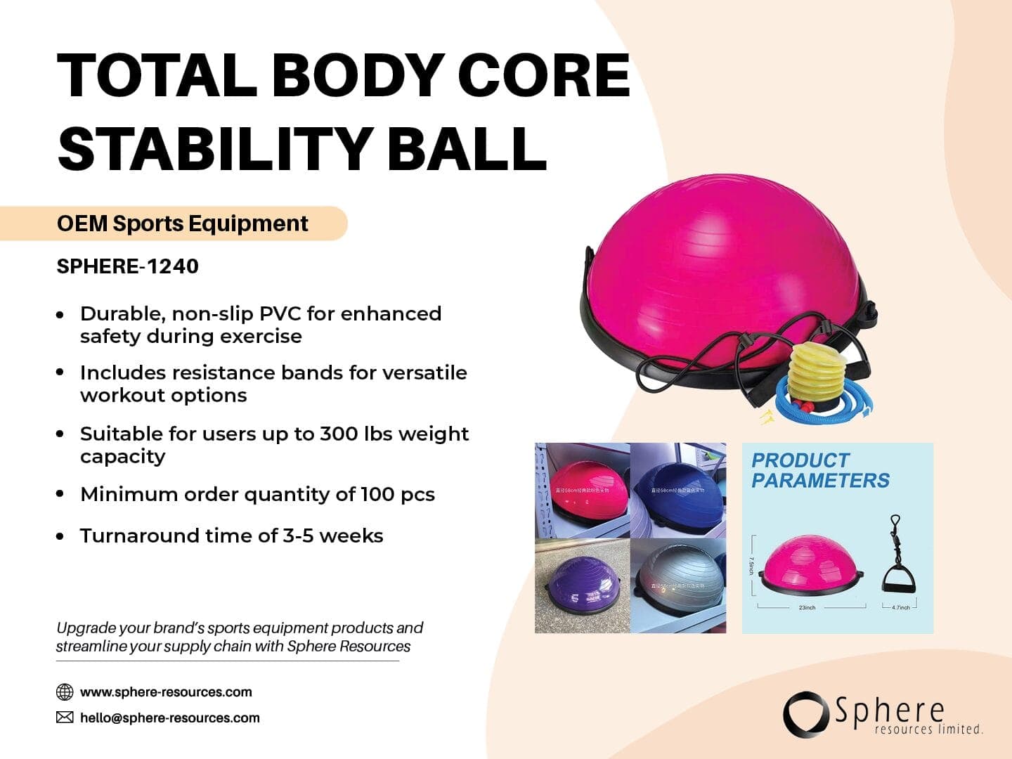 Half-Dome Balance Trainer promotional graphic