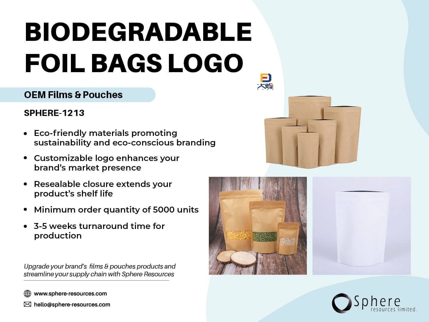 Biodegradable Foil-Lined Barrier Pouch promotional graphic