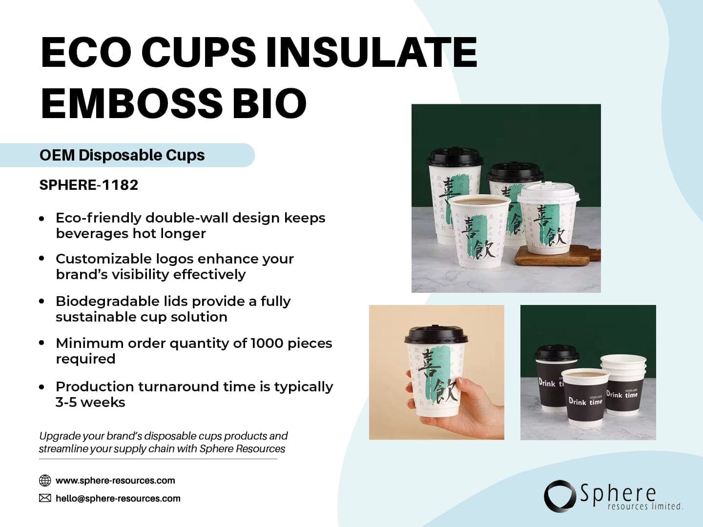 Double-Wall Insulated Paper Cup promotional graphic
