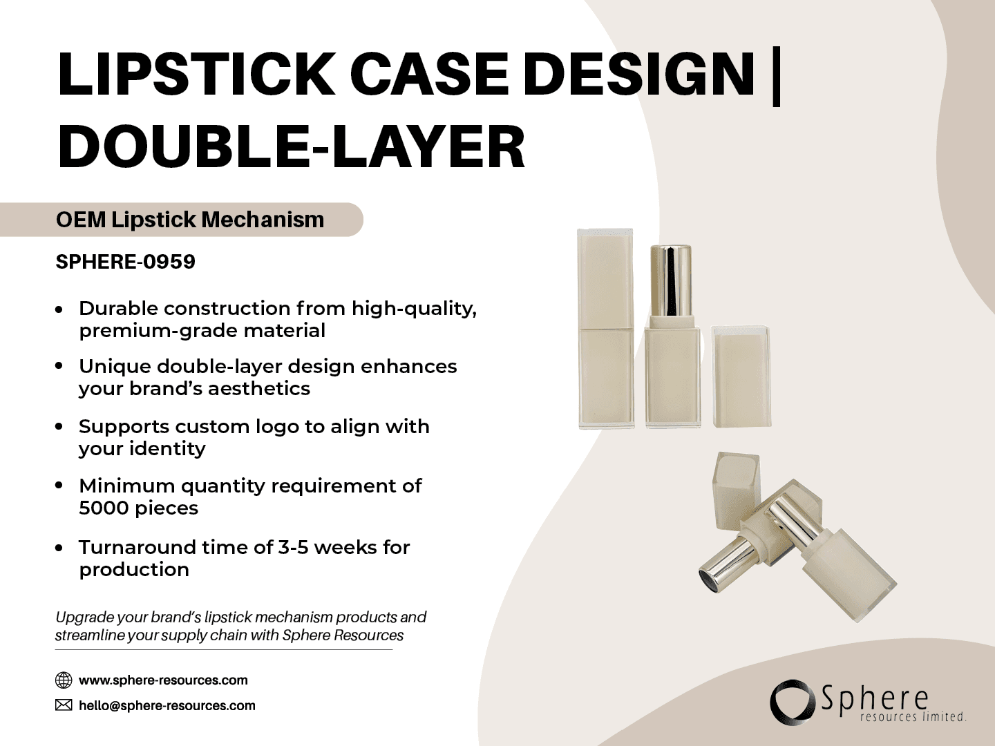 Double-Layer Lipstick Tube Mechanism promotional graphic