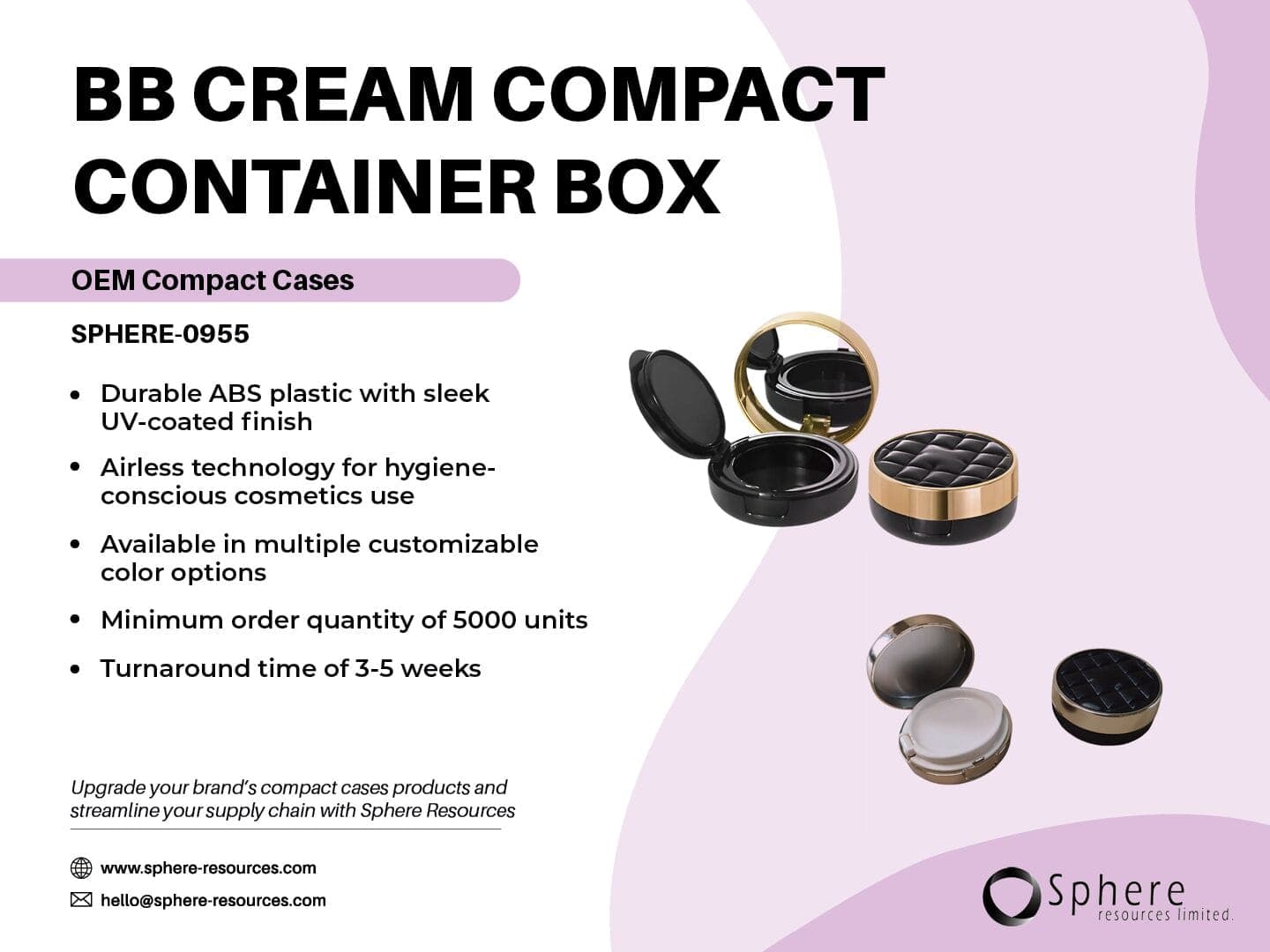Airless Cushion Compact Case for Liquid Foundation promotional graphic