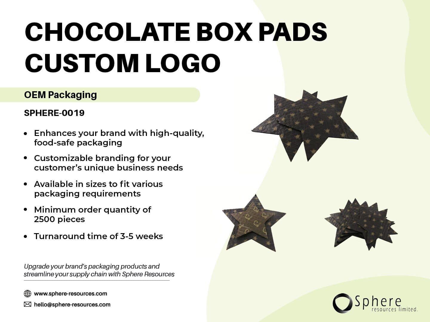 Food-Grade Cushion Pad Inserts for Chocolate Boxes promotional graphic
