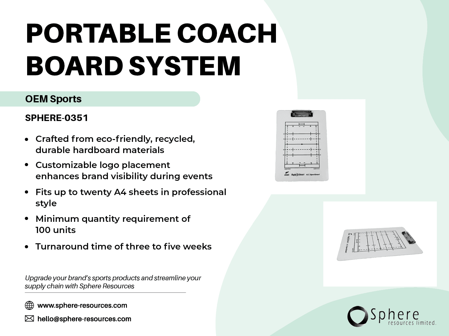 Portable Coach Clipboard promotional graphic