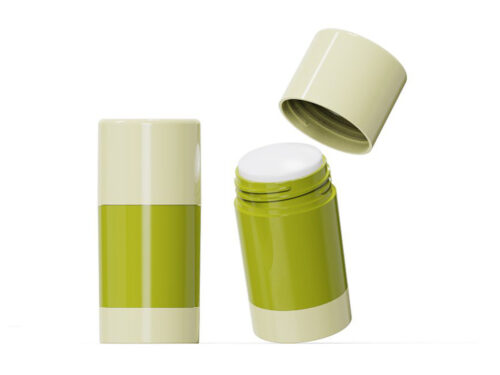 Deodorant Packaging Container with Screw-On Lid | Bottom-Fill | Polypropylene